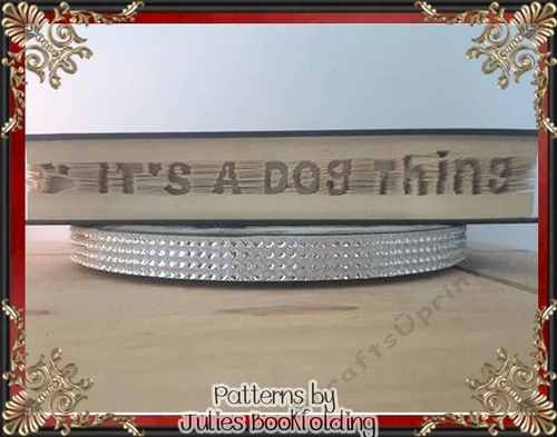 AN92 Its a dog thing book folding pattern