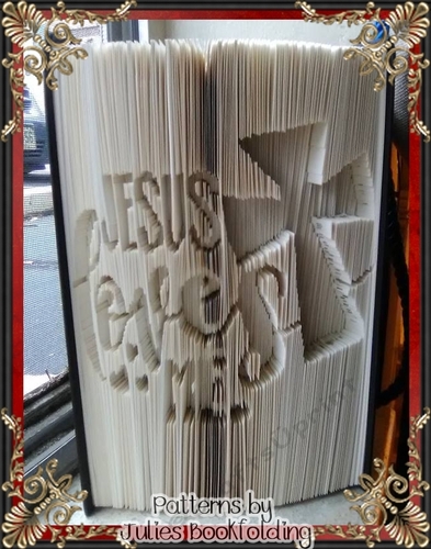 R26 Jesus loves me book folding pattern