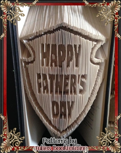 F9 Fathers day shield Combi bookfolding pattern
