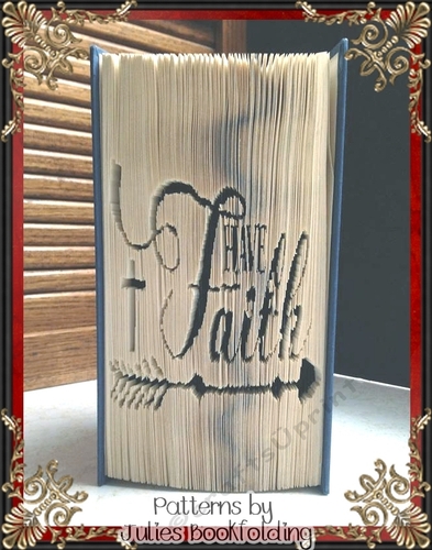 R8 Have faith arrow cross book folding pattern