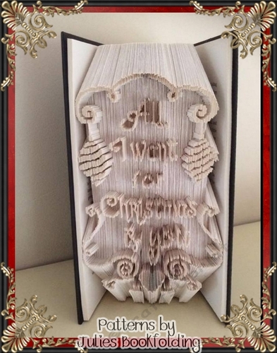 CH2 All I want for Christmas book folding pattern