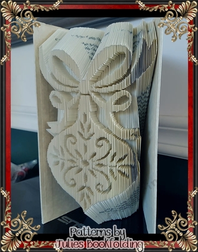 CH6 Christmas ornament 2 book folding pattern