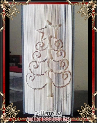 CH8 Christmas tree book folding pattern