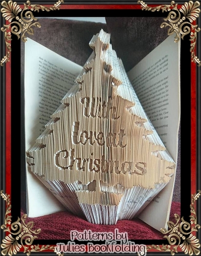 CH10 With love at Christmas book folding pattern