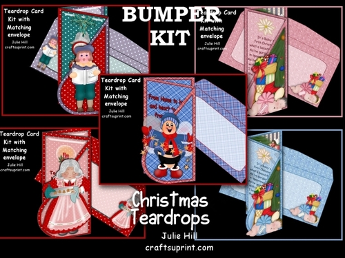 Bumper kit Christmas teardrop card kits 