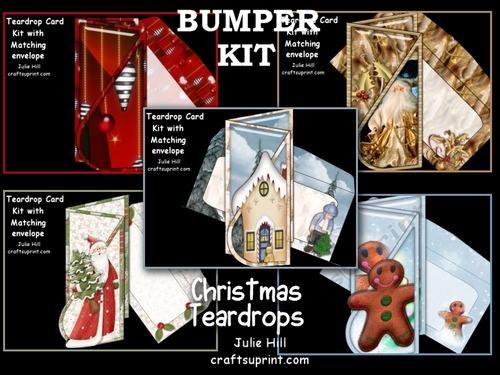Bumper kit Christmas teardrop card kits  2