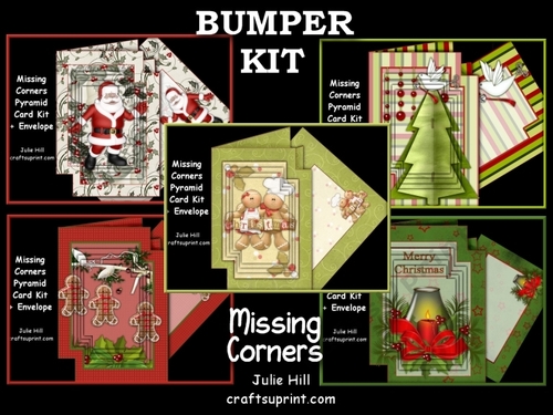 Bumper kit Christmas missing corners card kits