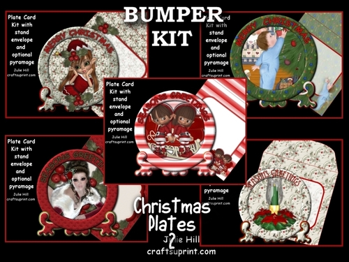 Bumper kit Christmas plate card kits 2
