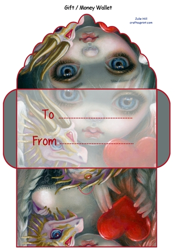 Clockwork Strangeling Dragonling fairy masquerade gift money wallet