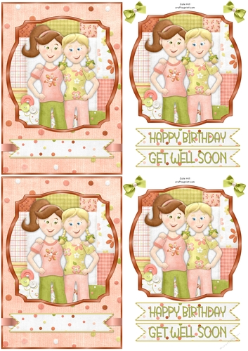 Friends birthday quick card C6