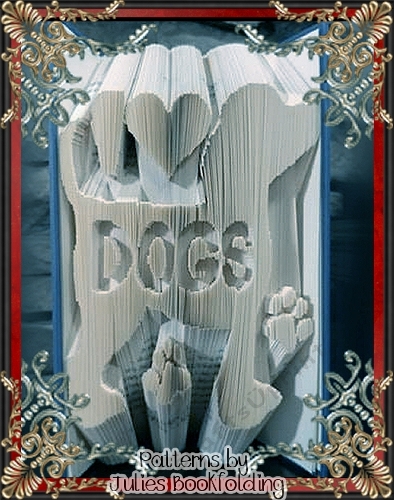 AN16 I heart dogs combi book folding pattern