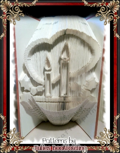 CH12 Candle holly book folding pattern