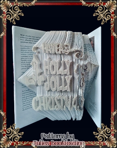 CH15 Holly Jolly Christmas book folding pattern