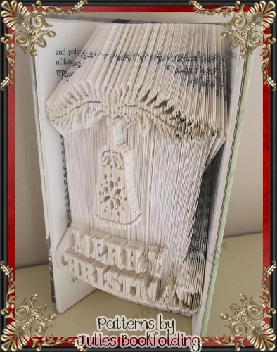 CH22 Merry Christmas ornament book folding pattern