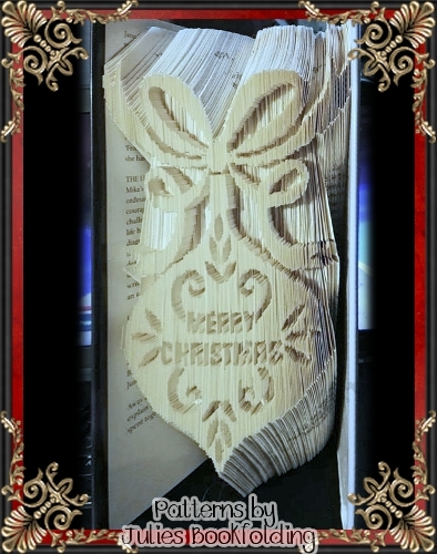 CH23 Ornament4 Merry Christmas book folding pattern
