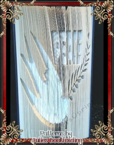 CH29 Dove of peace book folding pattern