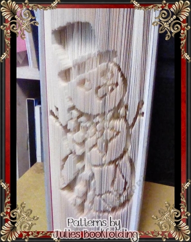 CH30 Snowman 4 book folding pattern