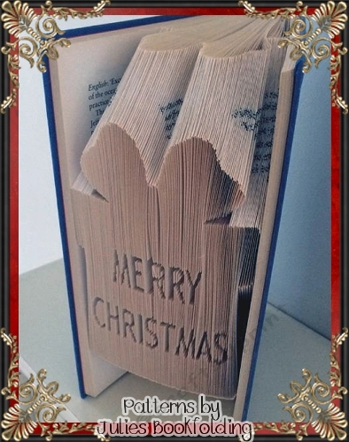 CH33 Present Merry Christmas book folding pattern