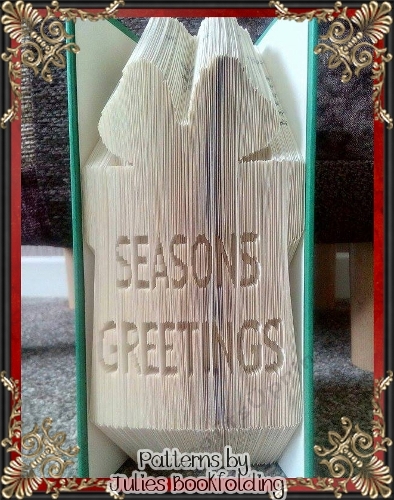 CH34 Present Seasons Greetings book folding pattern