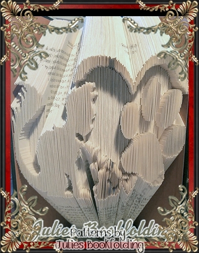 AN27 Cat mouse heart paw book folding pattern