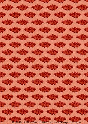 Tangerine Tulips Teabag Paper