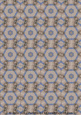 Blue and Brown Teabag Paper