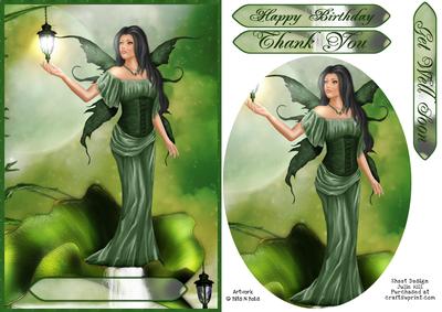 Natalie Green Fairy Card Front