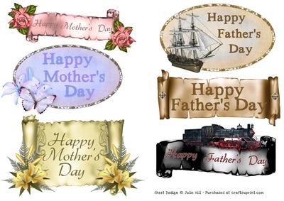 Banners for Mothers Day and Fathers Day