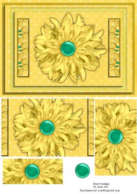 Lemon Fresh Pyramid Card Sheet