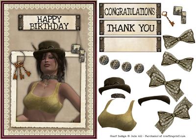 Steam Punk Vintage Card