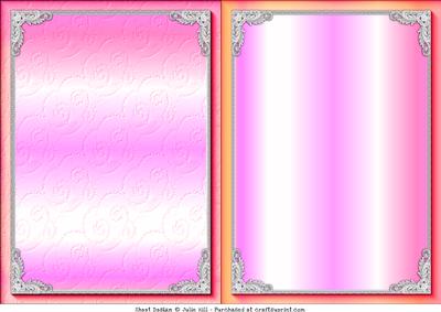 Bright Pink and Lace Card Fronts