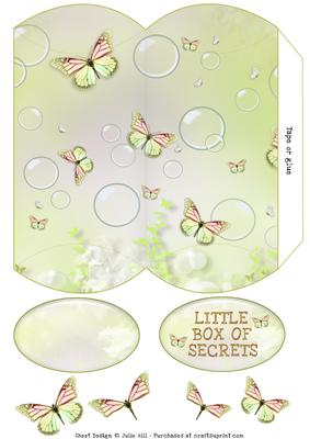 Butterfly Garden Pillow Gift Box