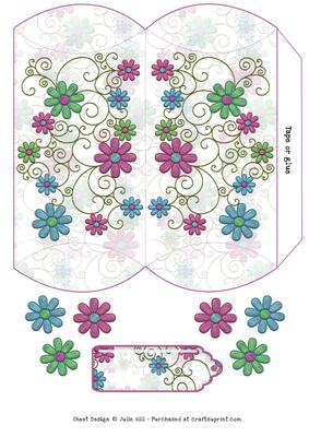 Floral Pillow Gift Box