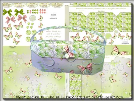 Butterfly Garden Handbag Novelty Gift Bag