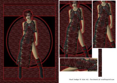 Goth Girl Pyramid Sheet