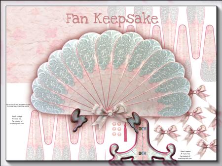 Lace Fan Keepsake Card Kit