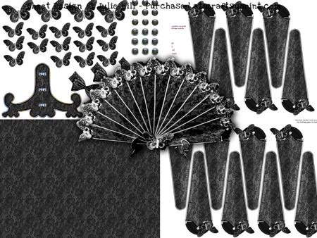 Butterflies and Lace Fan Card Kit Keepsake