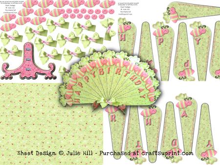 Butterfly Birthday Fan Keepsake Card Kit