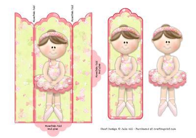 Tippy Toes Ballerina Bookmark and Pocket