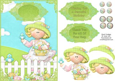Bumbleberry Garden and Lace Card Sheet