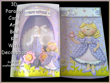 Fairytale Dreams 3D Parasol Pillow Card Kit