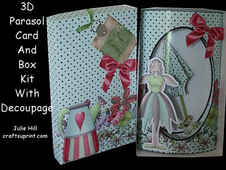 Garden Angel 3D Parasol Pillow Card Kit