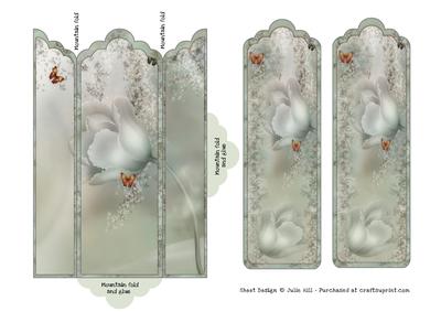 Tulips and Lace Bookmarks and Gift Pocket