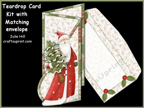 Christmas Simple Joys Teardrop Kit with Matching Envelope