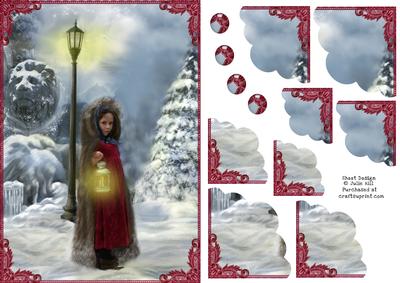 Victorian Winter Scallop 4 Corner Stacker Card Sheet