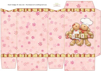 Cookin Cookies Pink Snowflake Christmas Pinch Bag