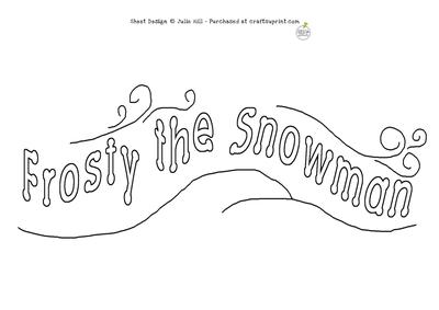 Frosty the Snowman Digi Stamp