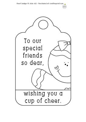 Ginger Special Friends So Dear Tag Digi Stamp