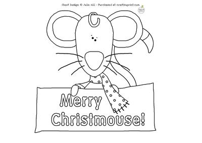 Merry Christmouse Digi Stamp