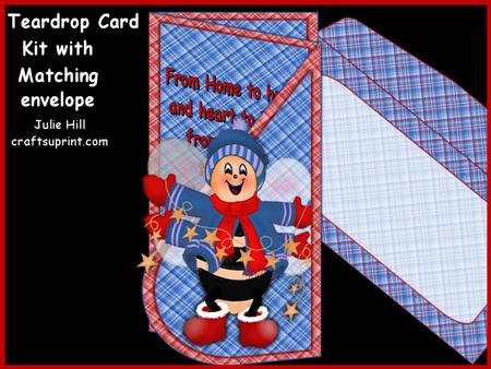 Christmas Bug Teardrop Card Kit